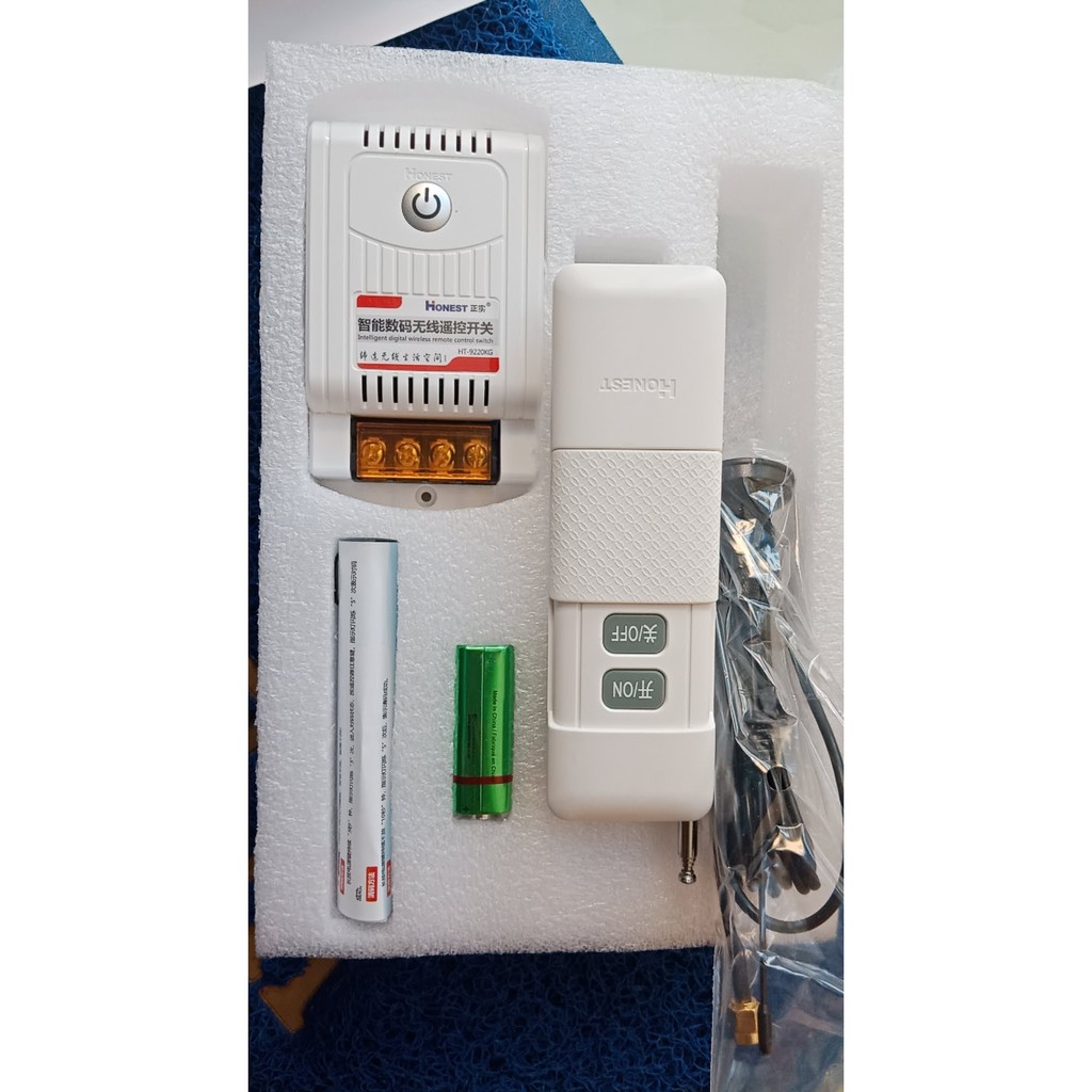[ HT-9380KG-5 ] Công tắc Honest điều khiển từ xa 1-5Km, dùng cho máy bơm, motor, công suất  10A/380V