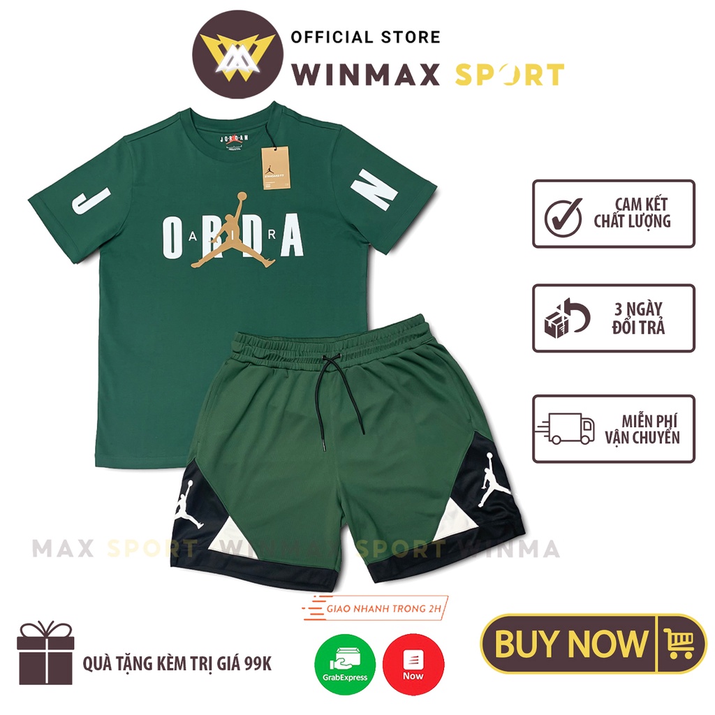 Bộ Quần Áo Jordan , Bộ Quần Áo Thể Thao 100% Cotton, Thời Trang Thể Thao Cao Cấp WinMax