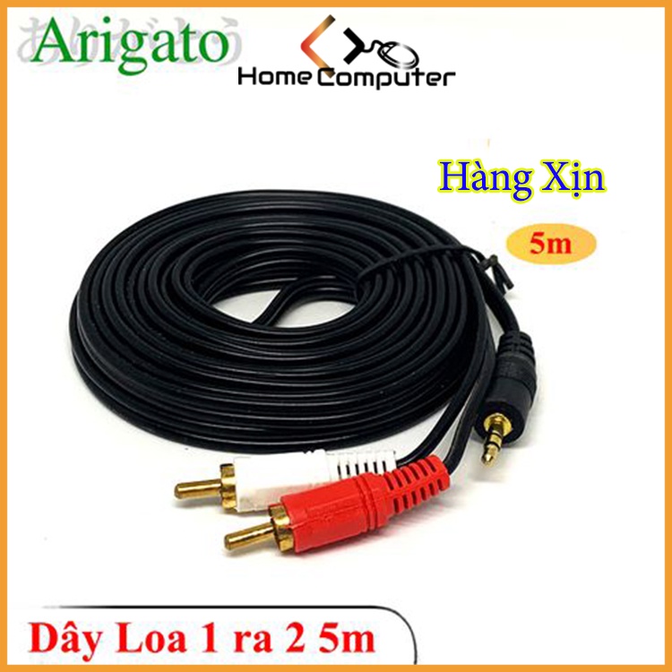 Jack Cắm. Dây loa 1 ra 2, Dây loa 1 ra 2 đầu hoa sen 1.5m, 3m, 5m hàng chất lượng giá tốt - Home.mall