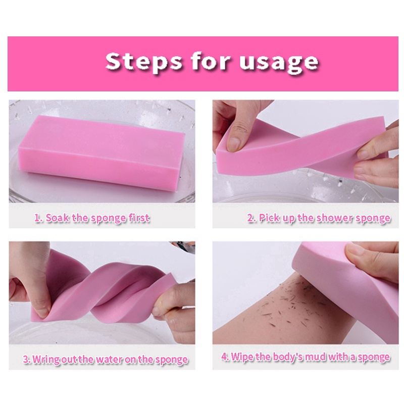 1 Miếng Bọt Biển Mềm Rửa Cơ Thể Tẩy Tế Bào Chết Màu Sắc Ngẫu Nhiên