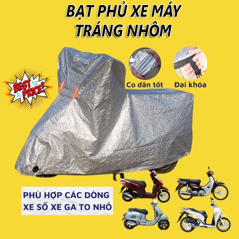 Bạt Trùm Xe  Áo che nắng mưa xe máy  Tấm Phủ Che Nắng - Bạt Phủ Xe Máy Đa Năng Siêu Bền,cách nhiệt chống nước