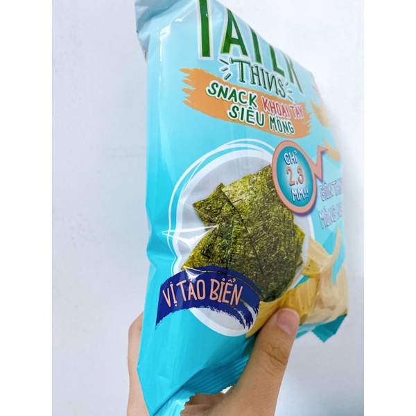 Bánh snack Tater vị tảo biển Oishi 32gram, đồ ăn vặt