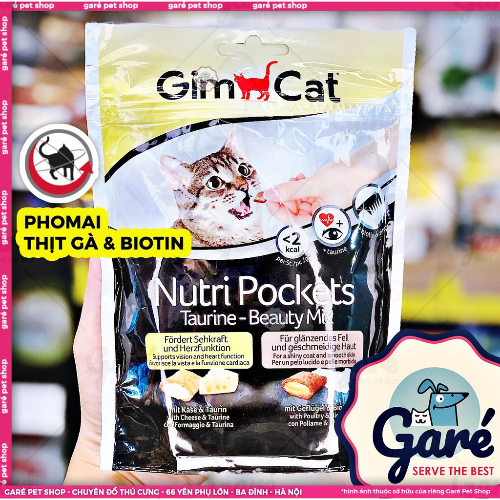 150g - Bánh thưởng Gimcat vị tổng hợp bổ sung vitamin, gói lớn tiết kiệm nhập khẩu Đức dành cho mèo Gimcat Snack Germany