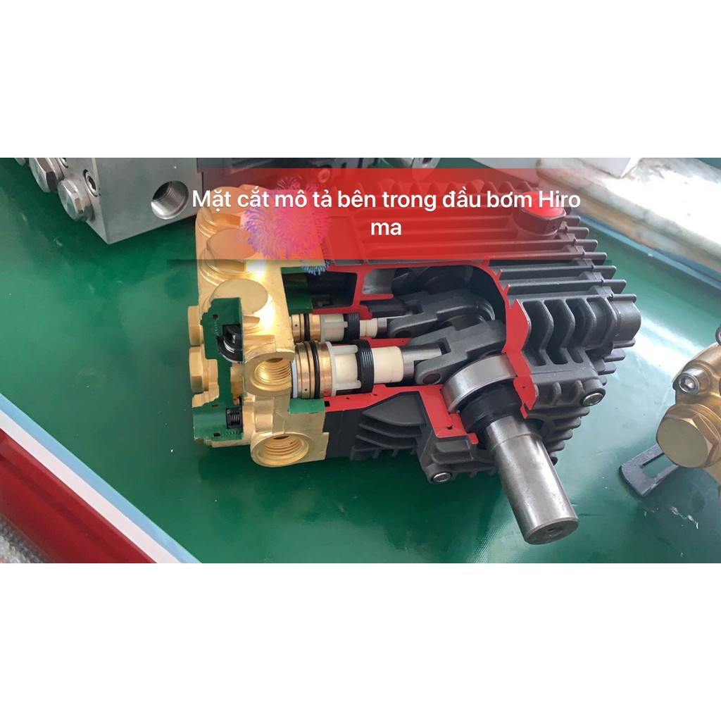 Máy rửa xe áp lực cao chính hãng HIROMA DHL - 1317 công suất 7.5kw cho tiệm rửa xe oto, xe tải.