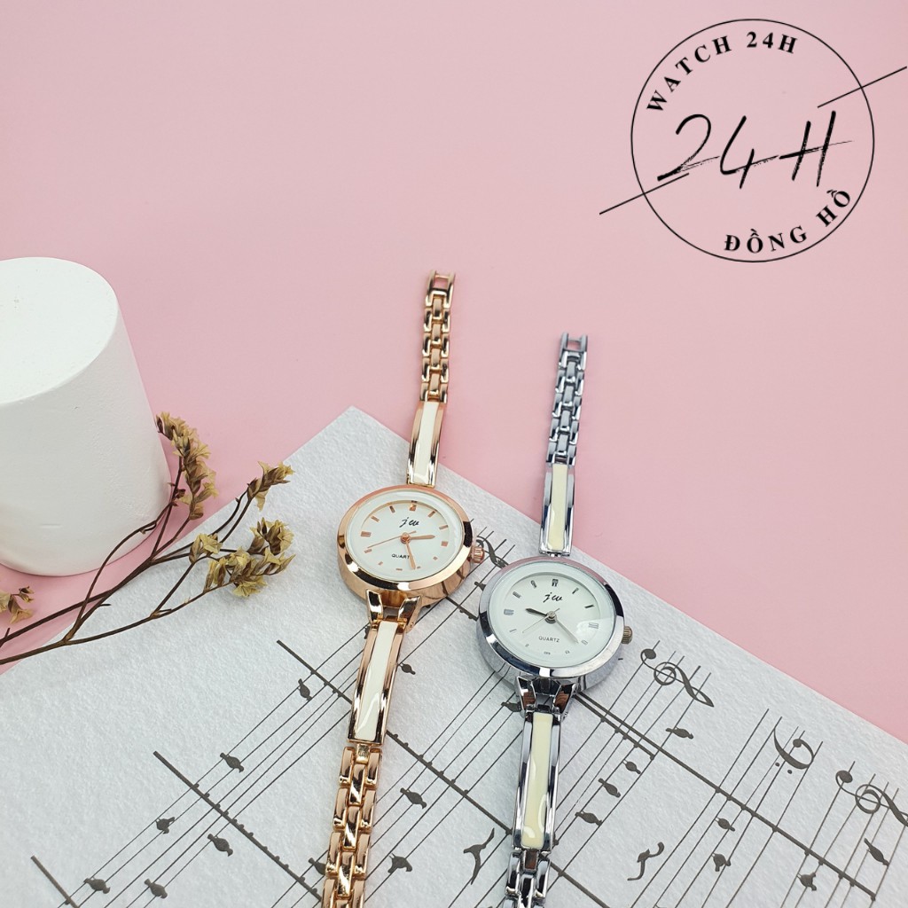 Đồng hồ nữ JW26 dây kim loại không gỉ mặt tròn sang trọng, ôm tay tôn dáng các bạn nữ | BigBuy360 - bigbuy360.vn