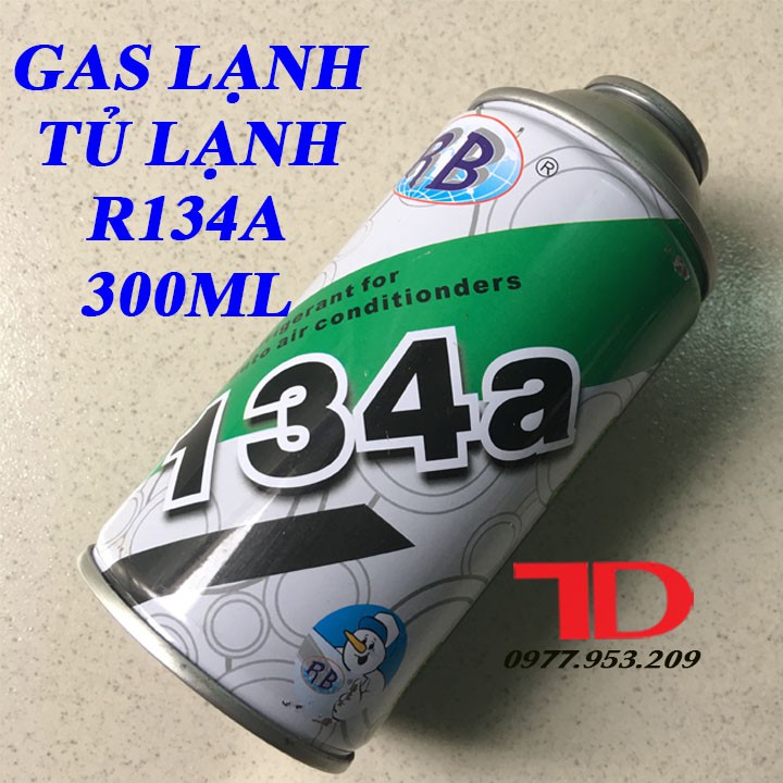 Môi chất Lạnh R134a Lon 300ML dùng cho Tủ Lạnh