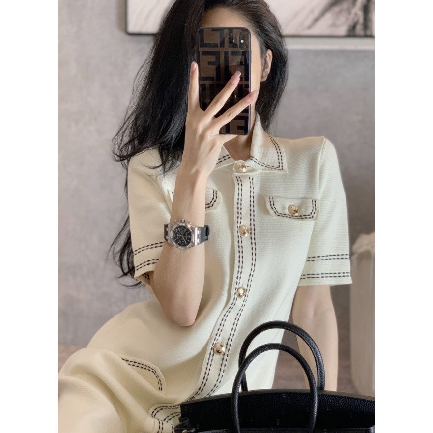 Đầm Cổ Polo Nhỏ Phong Cách Pháp Mới 2021 | BigBuy360 - bigbuy360.vn