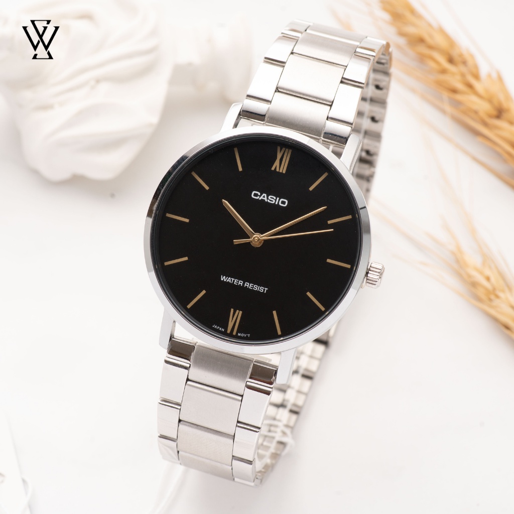 Đồng Hồ Quartz Nam Casio WATCHSTORE MTP-VT01D-1BUDF Thiết Kế Mặt Kính Khoáng 40mm, Dây Đeo Kim Loại Và Vỏ Thép Không Gỉ