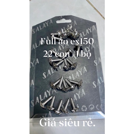 Combo 22 ốc salaya dàn áo ex150 giá siêu rẻ
