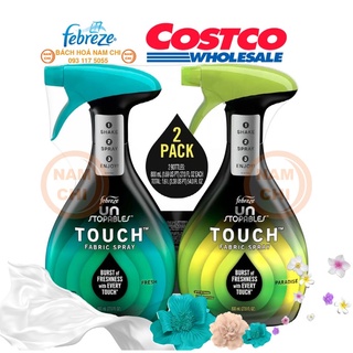 Nước Xịt Thơm Quần Áo Vải Sofa Thảm Febreze UnStopables Touch Fabric Spray Lưu Hương Thơm Ngát Hương Hoa