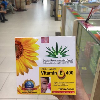Viên Vitamin E 400 Hoa Hướng Dương (hộp 100 viên)