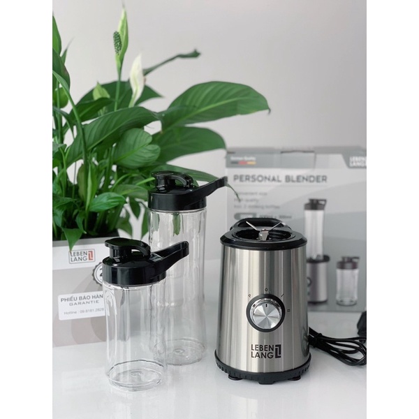 Máy xay cầm tay Lebenlang LBSP8648, máy xay sinh tố mini 350W, bảo hành chính hãng 24 tháng