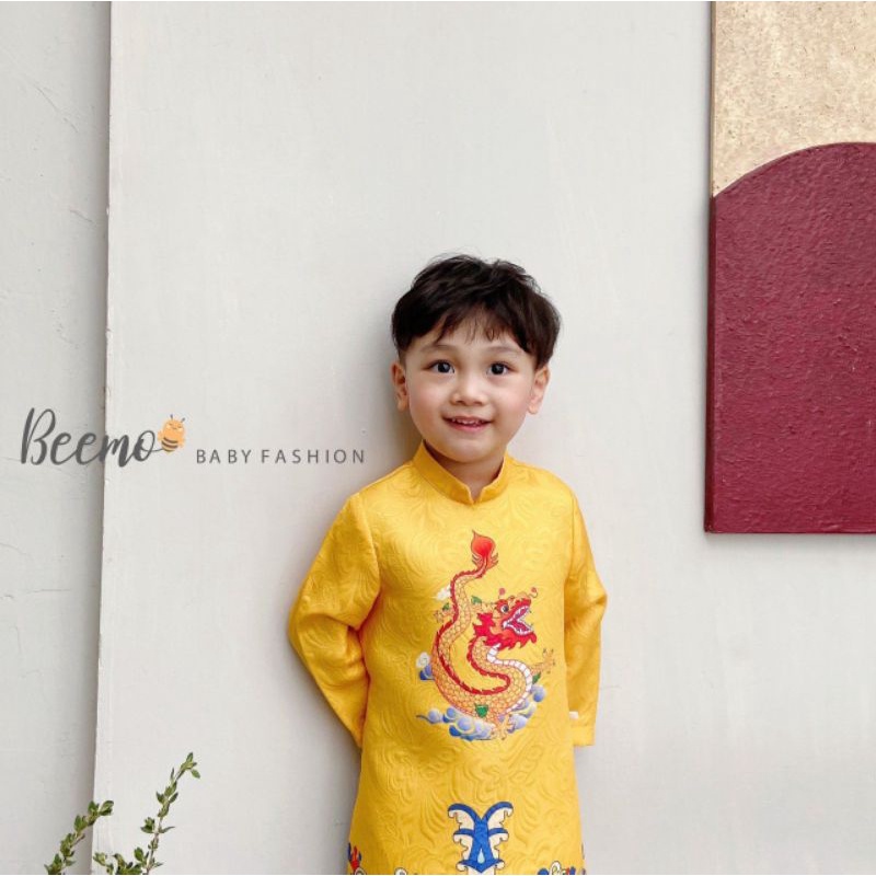 _Áo dài hoàng long cho bé trai 8 đến 23kg