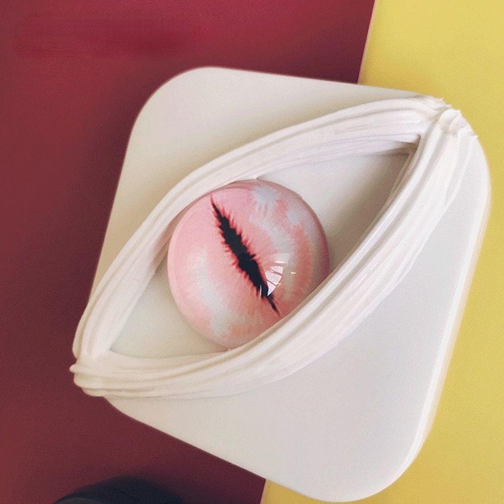AROMA Hộp Đựng Kính Áp Tròng Mini Hai Ngăn Kèm Gương Soi Tiện Dụng Cho Dịp Halloween / Du Lịch