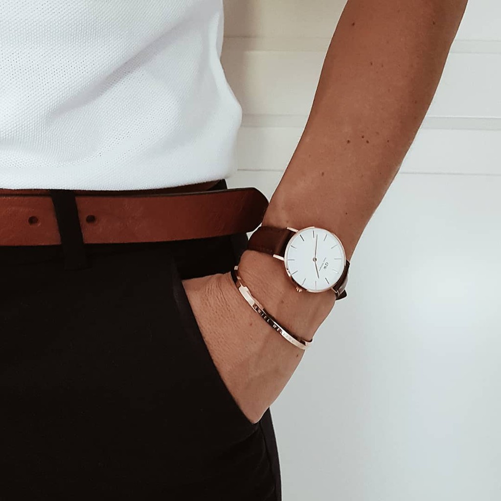 Vòng tay Daniel Wellington Classic Rose Gold DW Cuff Chính Hãng