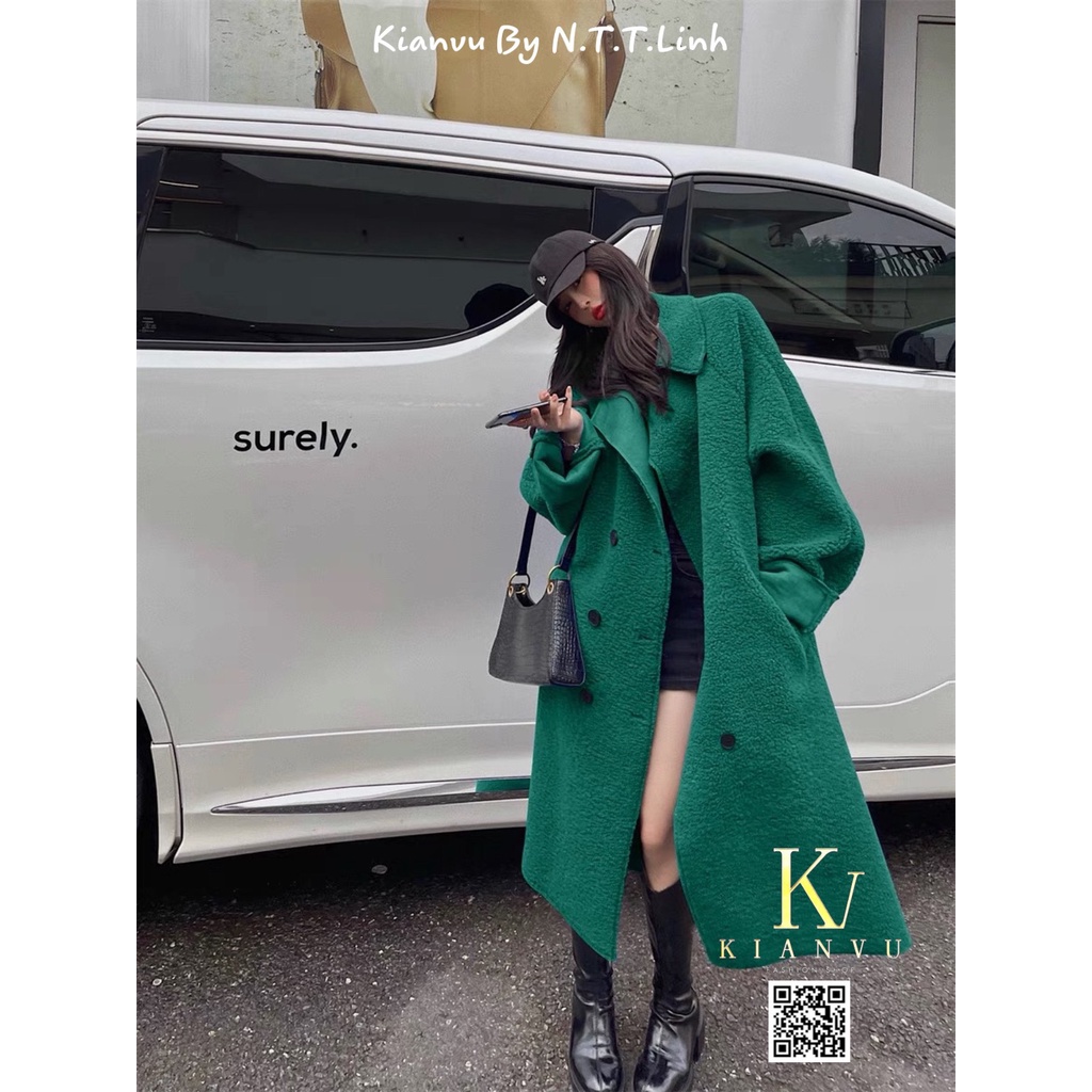 Áo lông siêu hot kèm belt-Kianvu