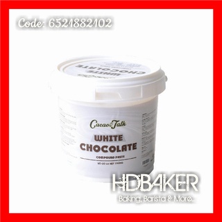 Socola chocolate dạng sệt trắng sữa white chocolate cacao talk - 1kg
