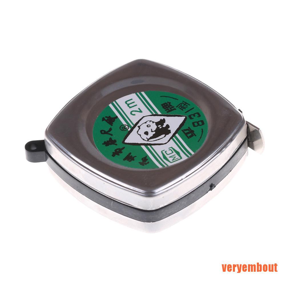 Thước Dây Mini 2m Bằng Kim Loại Có Thể Thu Gọn Tiện Dụng