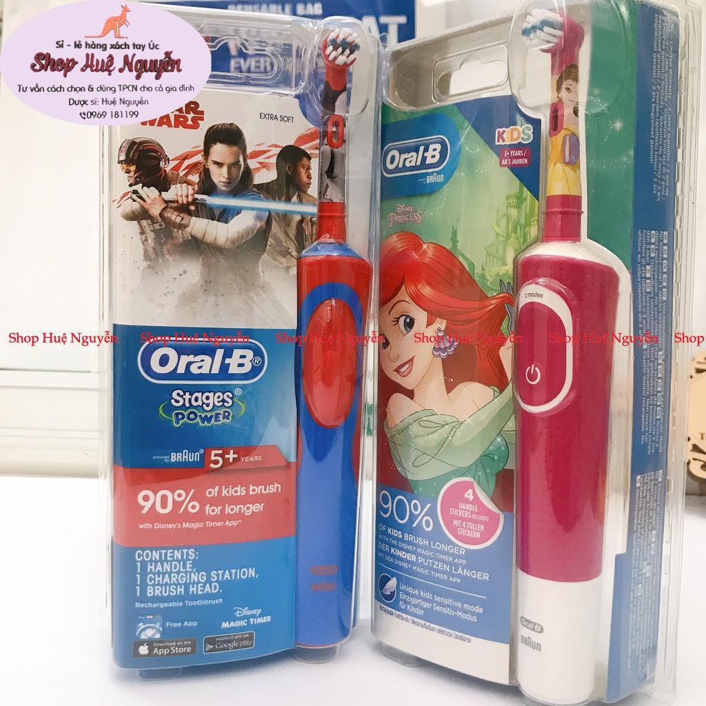 Bàn Chải Điện Oral B Vitality Pro White Electric Toothbrush tặng1 đầu bàn chải Úc