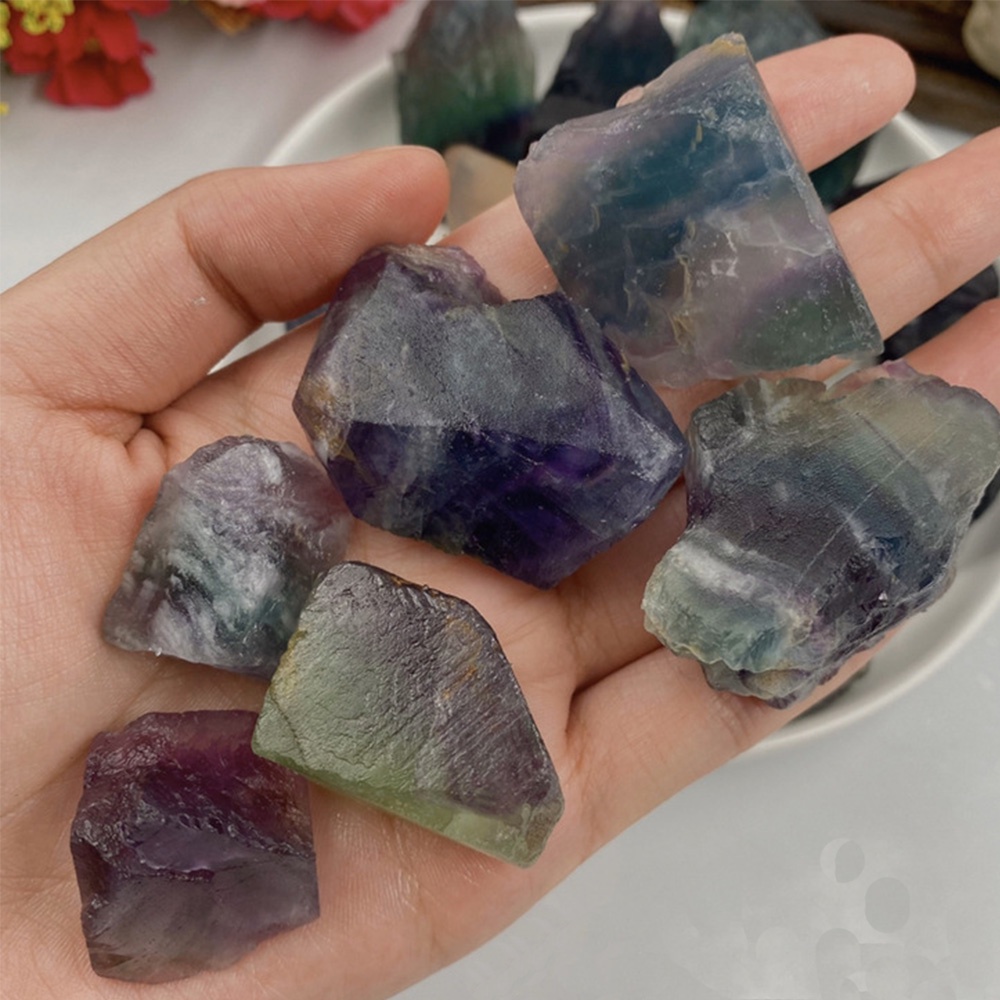 Đá Fluorite Tự Nhiên Màu Cầu Vồng Dùng Trang Trí Nhà Cửa