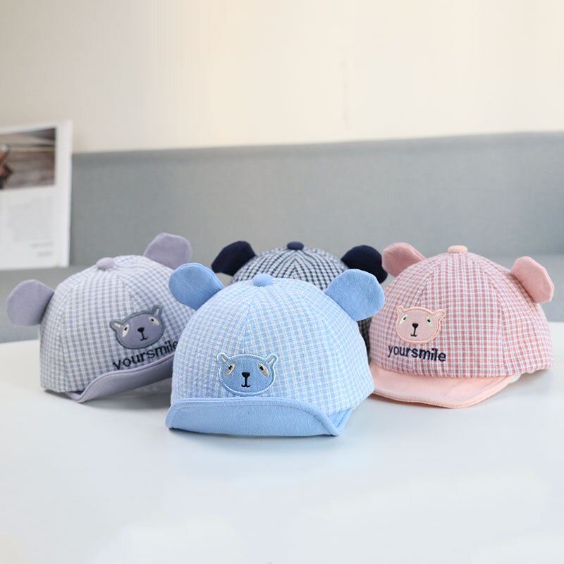 Mũ Lưỡi Trai Chống Nắng Đính Tai Hoạt Hình Dễ Thương Cho Bé