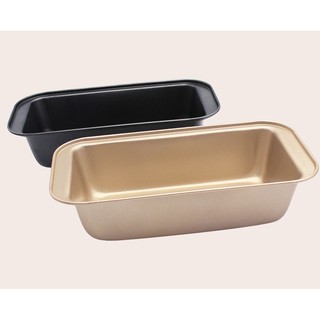 Khuôn nướng bánh chữ nhật, chất liệu thép cacbon chống dính 25.5*13*6cm