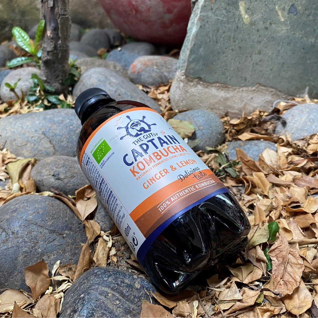 Trà dưỡng sinh Kombucha hữu cơ 400ml The GUTsy Captain