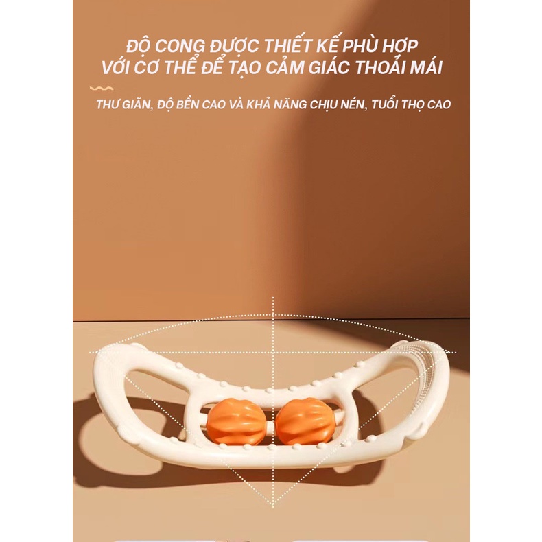 Vòng Tập Yoga Con Lăn Kéo Giãn Cơ Mở Rộng Vai, Thẳng Lưng Hiệu Quả