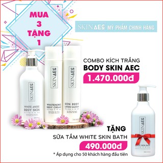 COMBO Ủ TẮM TRẮNG VÀ DƯỠNG TRẮNG DA CHUYÊN SÂU SKIN AEC