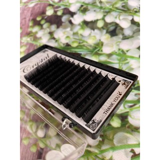 Lông mi khay(lụa) Cong U, mi khay crystal