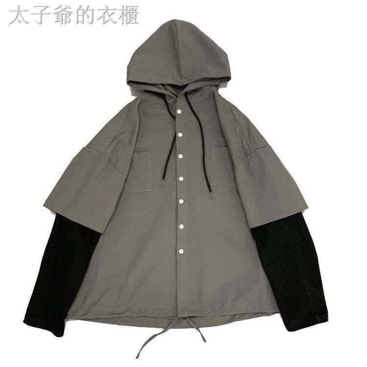 Áo Hoodie Phối Lớp Cá Tính Theo Phong Cách Xuân Thu Hàn Quốc