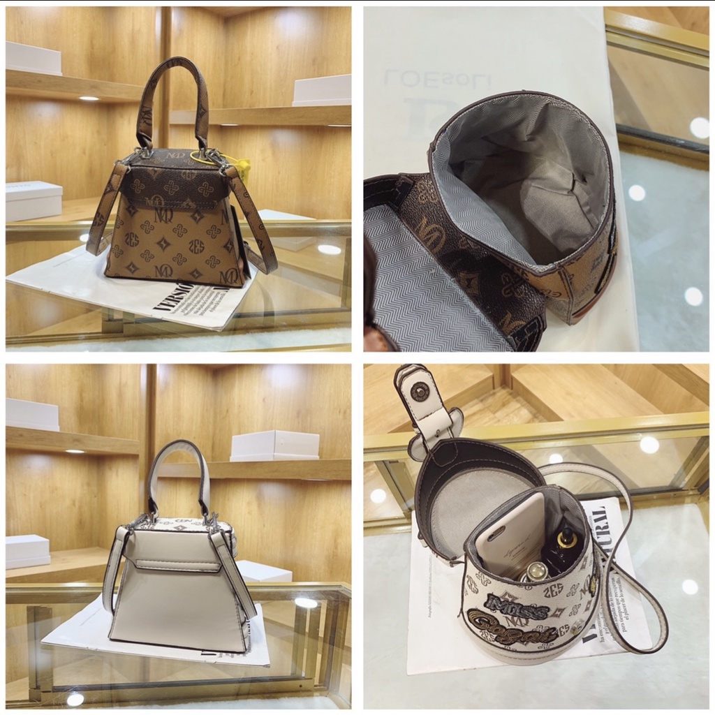 Túi Đeo Chéo Da PU Khóa Nam Châm Thời Trang Hàn Quốc