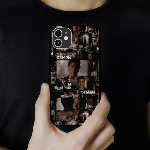 Ốp lưng iphone hình Deamon and stefan  collage art aesthetic cạnh vuông  cho các dòng SAMSUNG PAP20210900