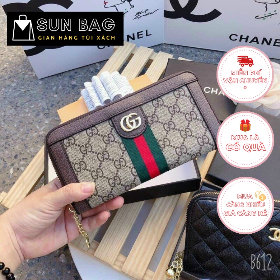 Ví nữ dài dùng đi chơi đi học, da cao cấp size 18cm SB007