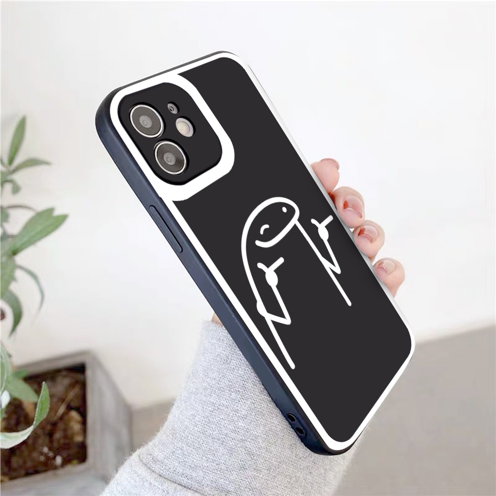 Ốp iphone - Ốp lưng iphone cạnh vuông viền camera Flork nháy mắt dành cho ip 6 đến 14promax - ng139