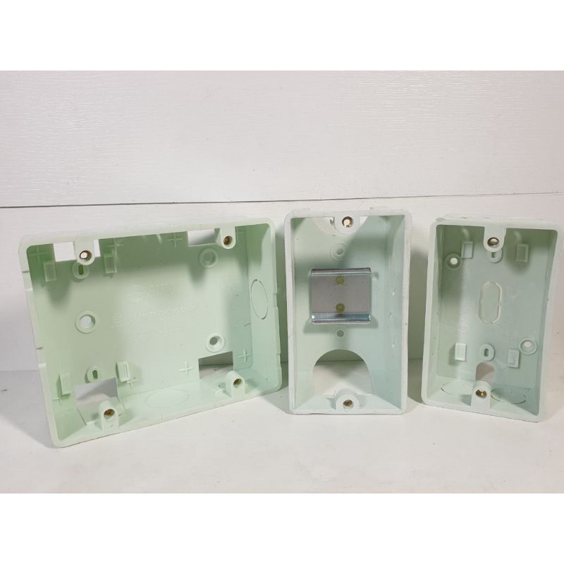 Đế Âm Tự Chống Cháy / Hộp âm , đế âm đơn, đế âm đôi , đế vuông Sino S2157 , S2157/D