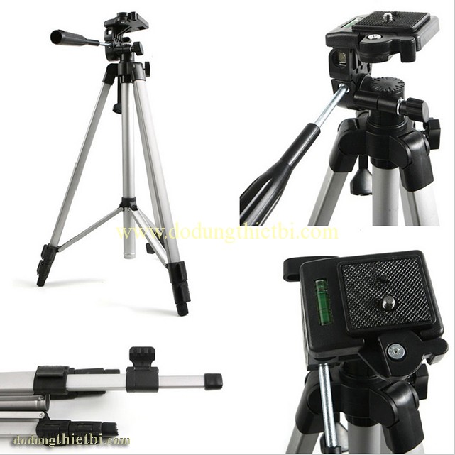 Chân Quay Tripod 330A Chụp Hình, Quay Phim Cho Máy Ảnh Điện Thoại + Điều Khiển Từ Xa