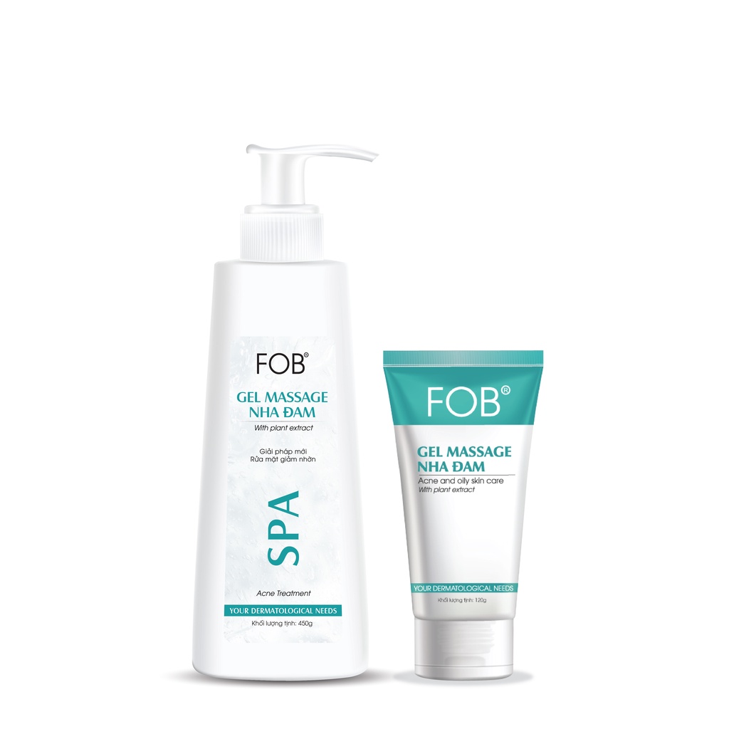 Sữa rữa mặt chăm sóc da nhờn - Mụn trứng cá - FOB® GEL MASSAGE NHA ĐAM
