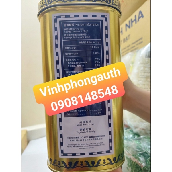Bột ngọt Hongkong- Bột Ve-Tsin Gourmet Powder 2.25kg - HongKong Trade Mark The Tien Chu