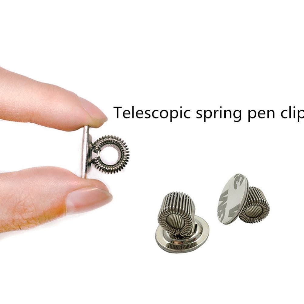 Set 2 Kẹp Giữ Bút Giữ Bút Chì Dính Tường Thích Hợp Cho Mọi Kích Thước