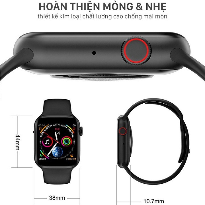 Đồng Hồ Thông Minh IWatch Vipoka W34 Cao Cấp Có Tiếng Việt Vòng Đeo Tay Theo Dõi Sức Khỏe