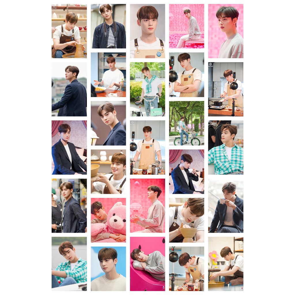 Lomo card 27 ảnh thành viên ASTRO - Cha Eun Woo - Seoul LAN Line
