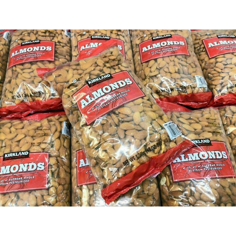 Hạt hạnh nhân sấy khô Kirkland Almonds gói 1.36kg