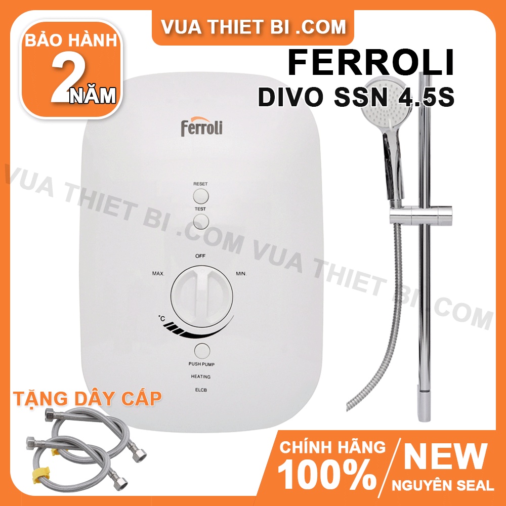 Ferroli DIVO SSN 4.5S – Không bơm – Máy nước nóng trực tiếp