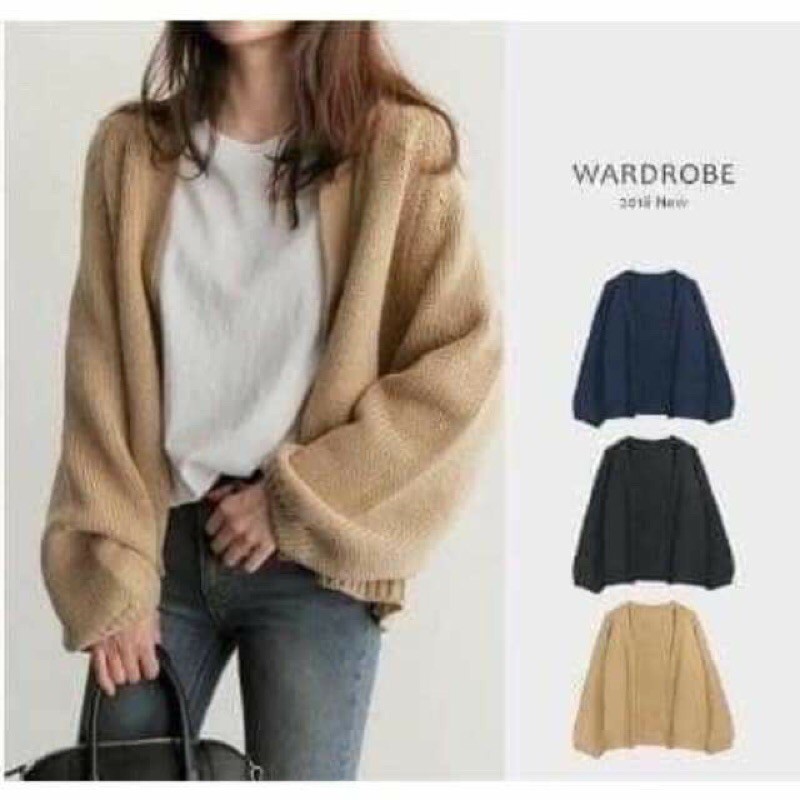 ÁO KHOÁC CARDIGAN LEN THỪNG QUẢNG CHÂU KHÔNG CÚC NỮ | WebRaoVat - webraovat.net.vn