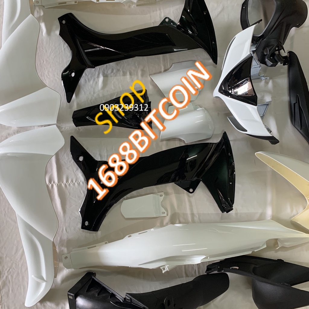 Fuil dàn áo xe JUPITER MX  màu Trắng - Bộ yếm xe jupiter Gravita -nhựa nguyên sinh ABS LOẠI ĐẸP