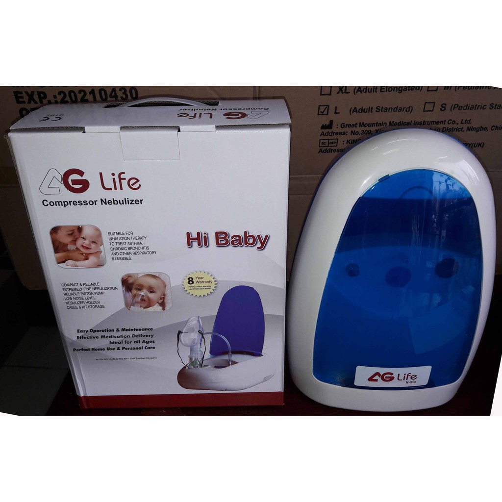 MÁY XÔNG HÚT MŨI HI BABY AGLIFE 2 IN 1 CHÍNH HÃNG ẤN ĐỘ TẶNG 01 đầu hút silicon mềm