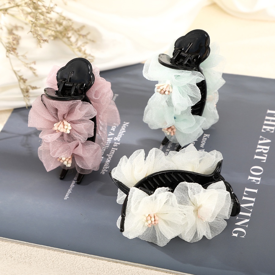 Kẹp Tóc Dạng Lưới Hình Hoa Thời Trang Hàn Quốc Cho Nữ