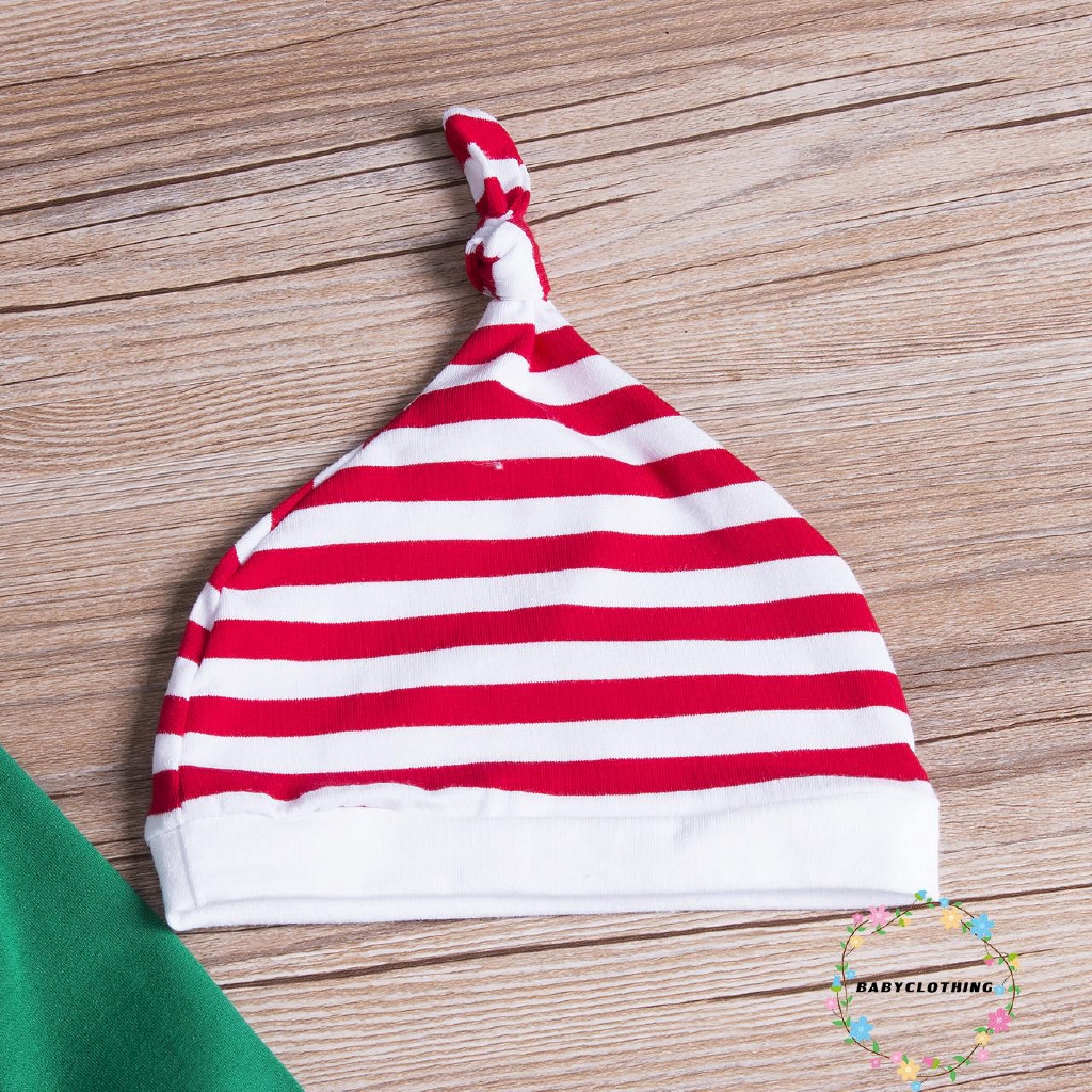 ღWSVღChristmas Newborn Kids Baby Boys Girls Romper Pants Hat Outfits Set Clothes 3Pcs