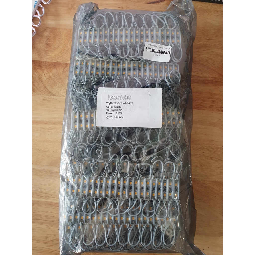 100 Bóng Led hắt  2 Bóng Nhí 12V Kích thước 26x07mm